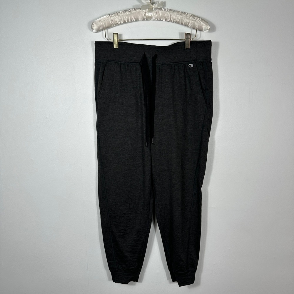 GapFit Joggers Womens Medium Gray Excellent Drawstring Pockets Activewear